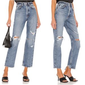 AGOLDE Mid-Rise Loose in Streamline 27